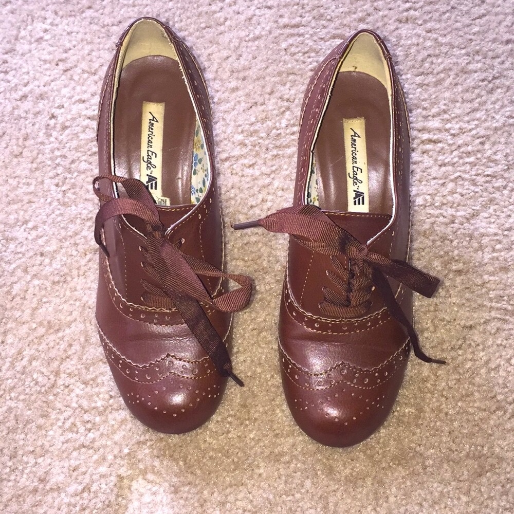 Brown Chunky Heels